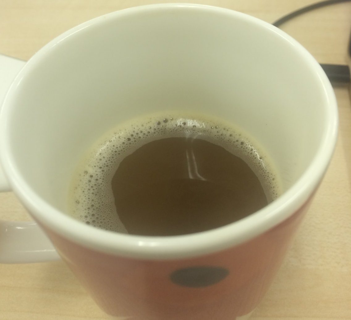 カフェラテならぬ緑茶？